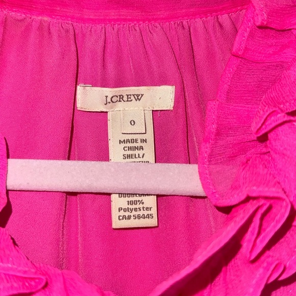 J Crew Sleeveless Pink Ruffle Top - Picture 5 of 8